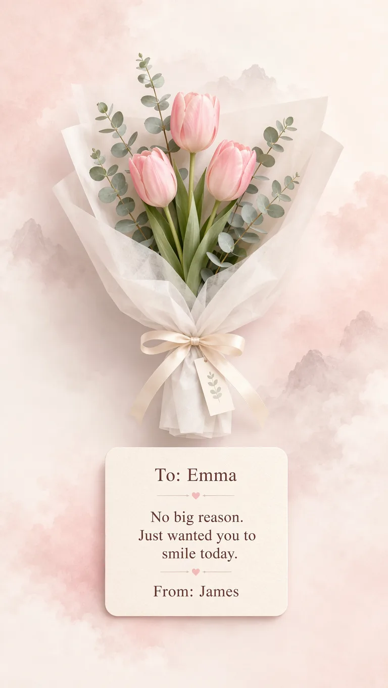 Just because — To Emma · From James