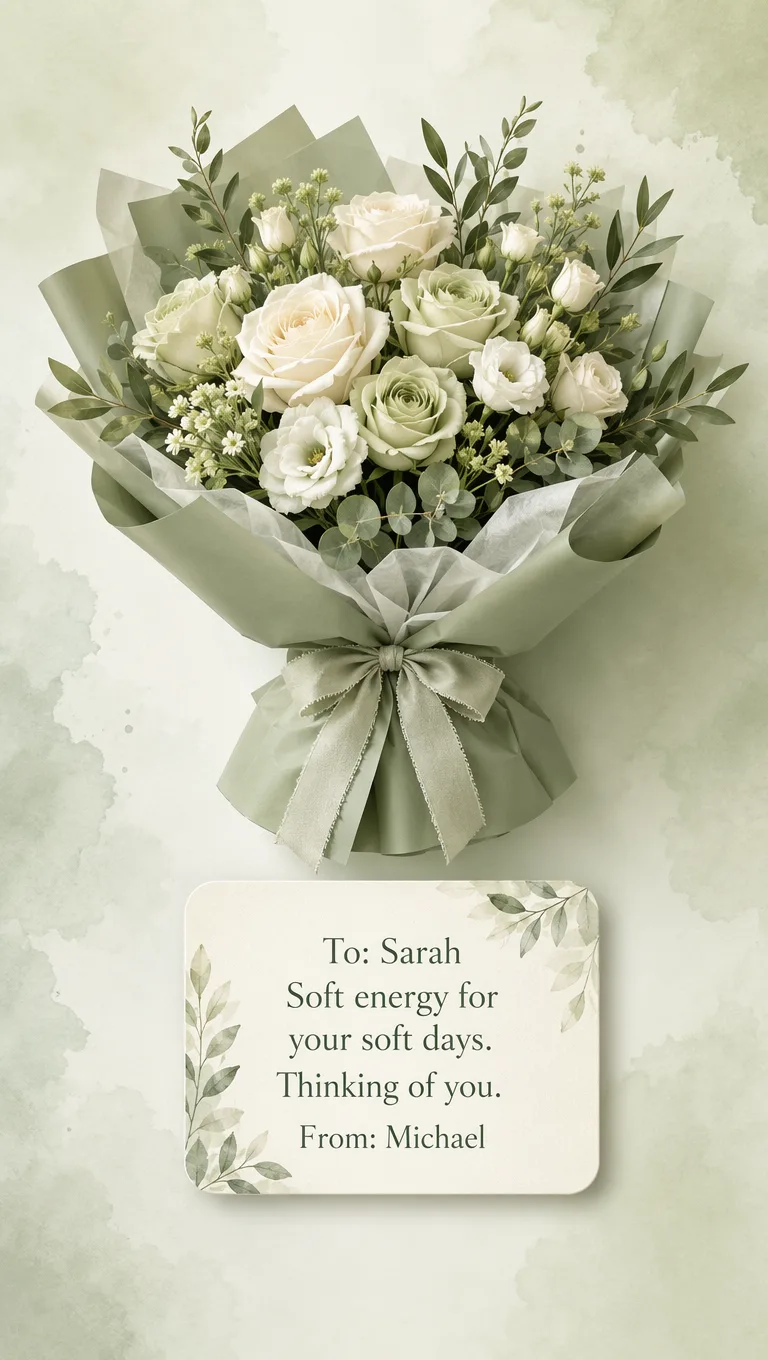 Matcha cream — To Sarah · From Michael
